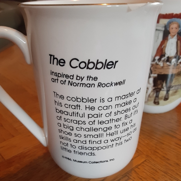 Norman Rockwell 6 Cup Set 1986 - Picture 3 of 3